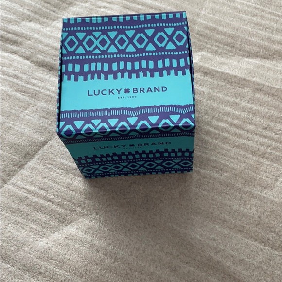 Lucky Brand Clear Bead Adjustable Leather Bracelet - Picture 3 of 4